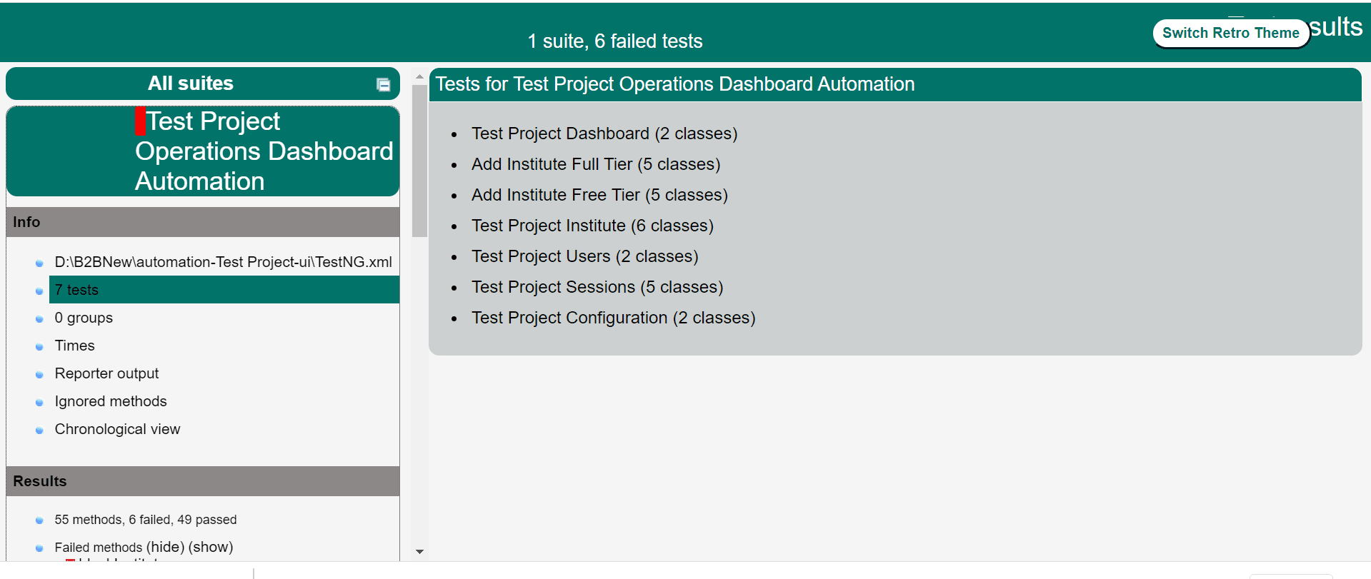 Testing Results - UI Automation Reports | B2BTesters